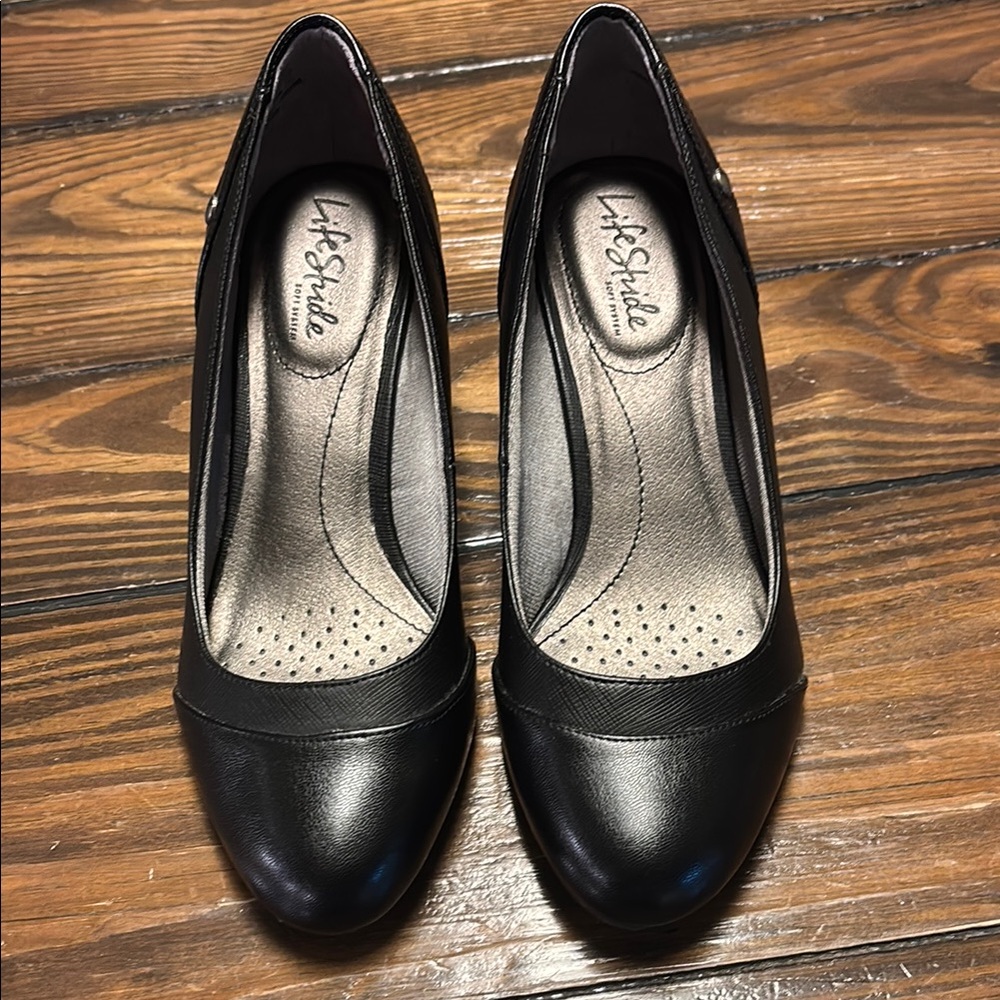 Women's Black Wedge Heel